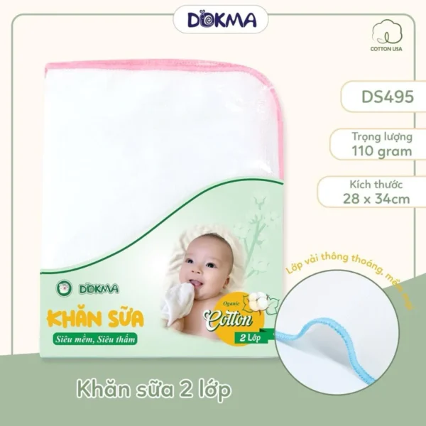 Khăn sữa Dokma 2 lớp
