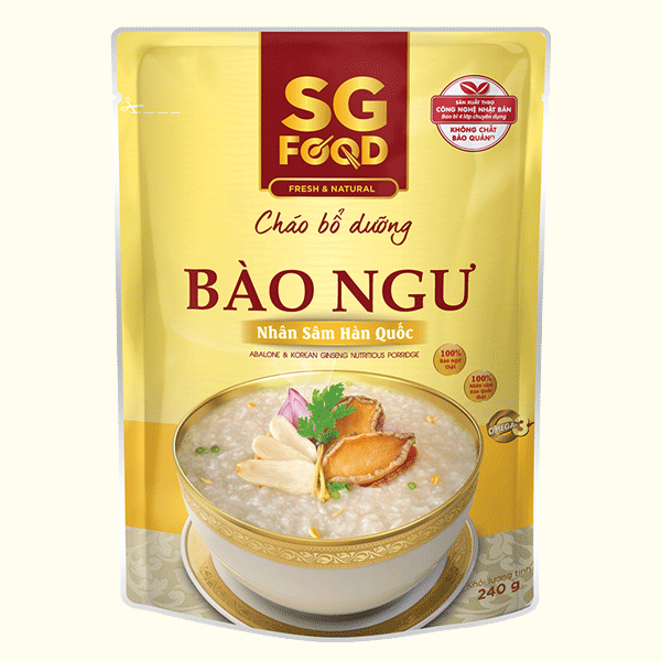 Cháo bổ dưỡng bào ngư nhân sâm Hàn Quốc 240g x 30