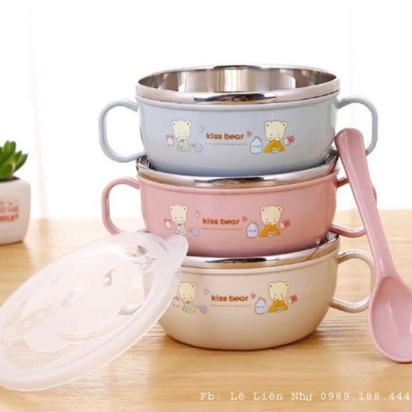 Bát inox kèm thìa Dear Baby
