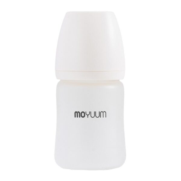 Bình Sữa MOYUUM - Thuỷ Tinh Bọc Silicone 150ml