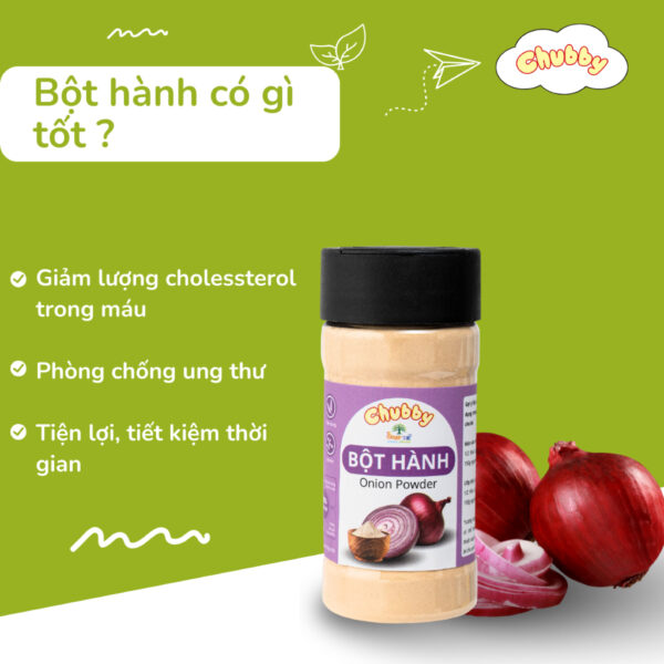 Bột hành nấu ăn cho bé và gia đình Chubby