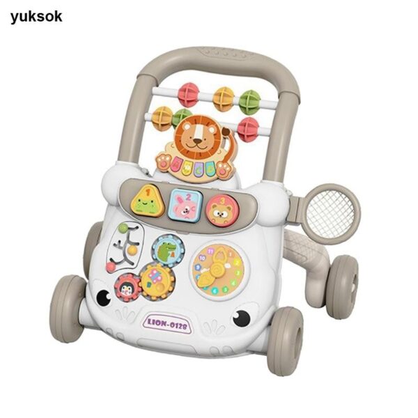 Baby Push Walking Stand Đồ chơi đi bộ Bảng điều khiển đẩy đa chức năng cho bé 6-12 tháng tuổi