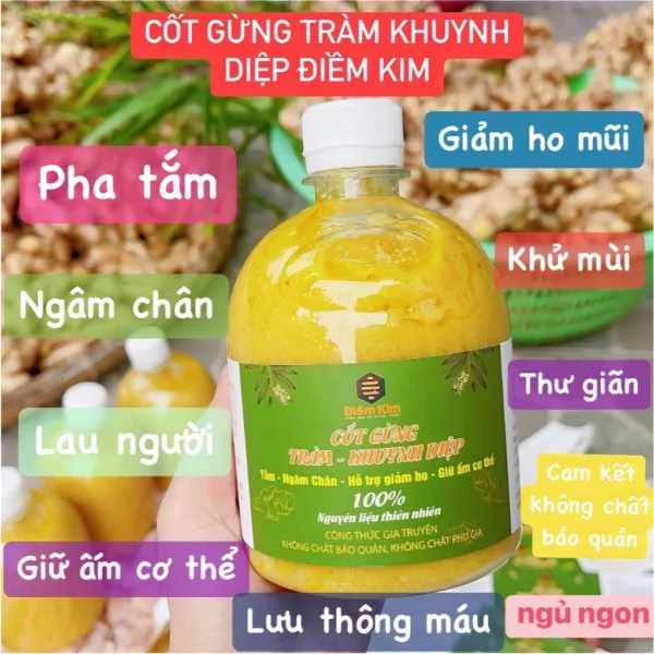 Cốt Gừng Mùi Già Điềm Kim, Pha Tắm- Ngâm Chân- Giữ Ấm- Bao Sái Ban Thờ- Tẩy uế
