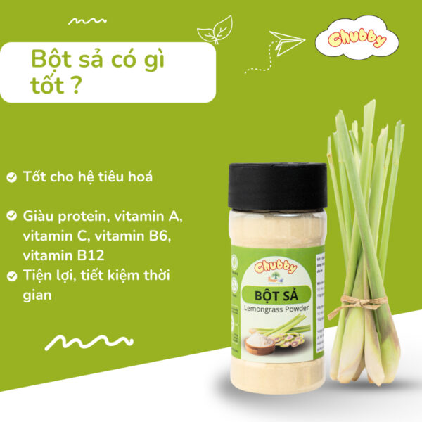 Bột sả gia vị nấu ăn cho bé và gia đình Chubby