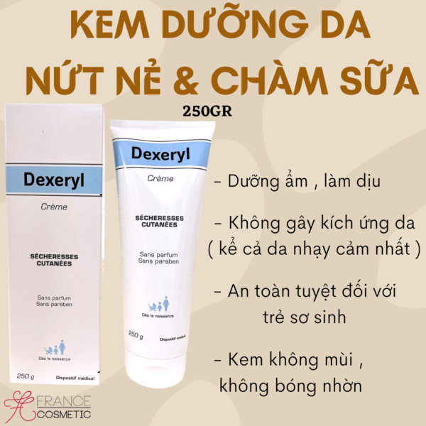 Kem dưỡng ẩm bôi chàm sữa Dexeryl 250g