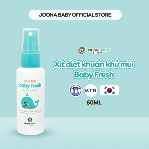 Xịt diệt khuẩn khử mùi Baby Fresh cỡ nhỏ 60 ml (chai)