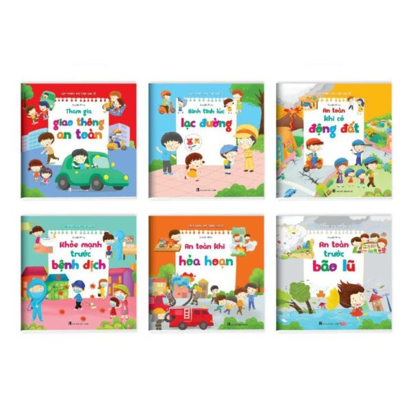 Sách - Cẩm Nang An Toàn Dành Cho Bé Từ 3-12 Tuổi (Bộ 6 Cuốn)