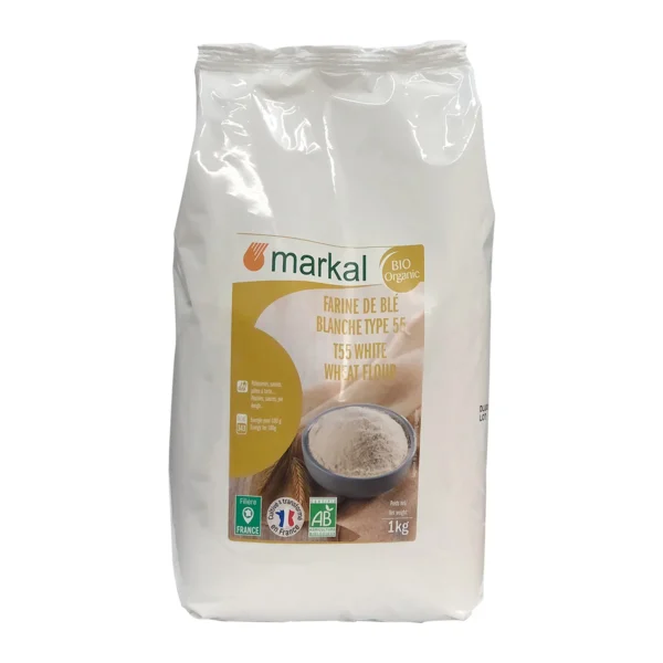 Bột mì trắng đa dụng hữu cơ T55 Markal 1kg