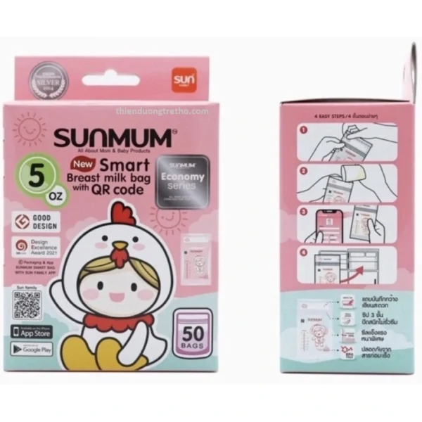 Túi trữ sữa Sunmum 150ml ( 50 túi )