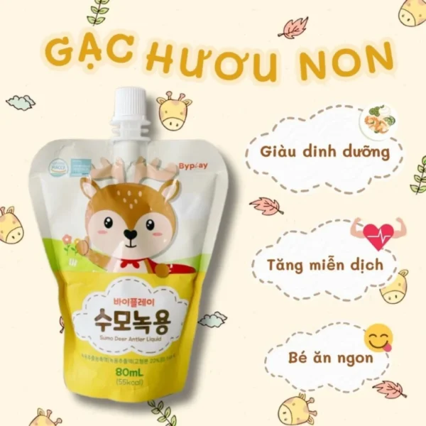 Gạc Hươu Non Canxi SUMO Hỗ Trợ Tăng Cân, Tăng Cao, Giúp Bé Ăn Ngon, Tăng Sức Đề Kháng, Miễn Dịch Cho Bé