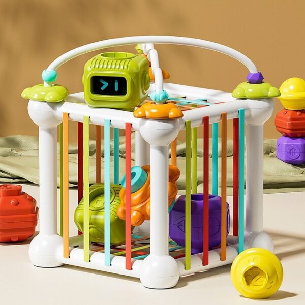 Đồ chơi hộp thả hình khối cho bé 1 2 3 tuổi luyện trí thông minh giáo dục montessori cao cấp Roadstar