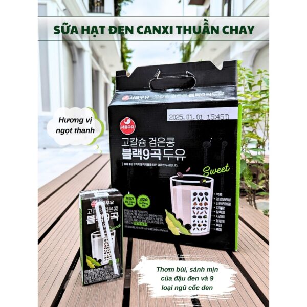 Sữa Hạt Đen Canxi Thuần Chay Bổ Sung Canxi, Hỗ trợ Giảm Cân,Tăng Cường Sức Khỏe Cho Cả Gia Đình