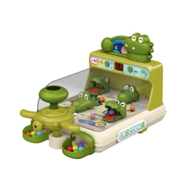 Đồ chơi máy pinball hứng bóng tính điểm cá sấu kiểu mới