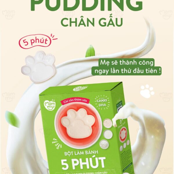 Bột làm bánh pudding chân gấu Măm my 6M+