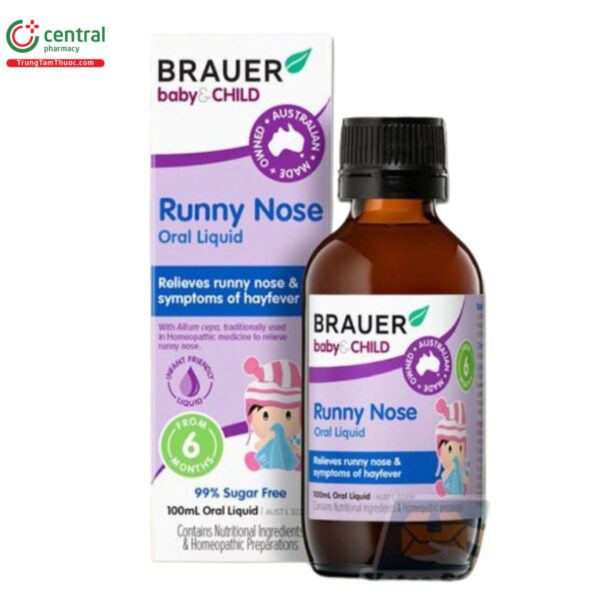 Siro Brauer Runny Nose 100ml của Úc