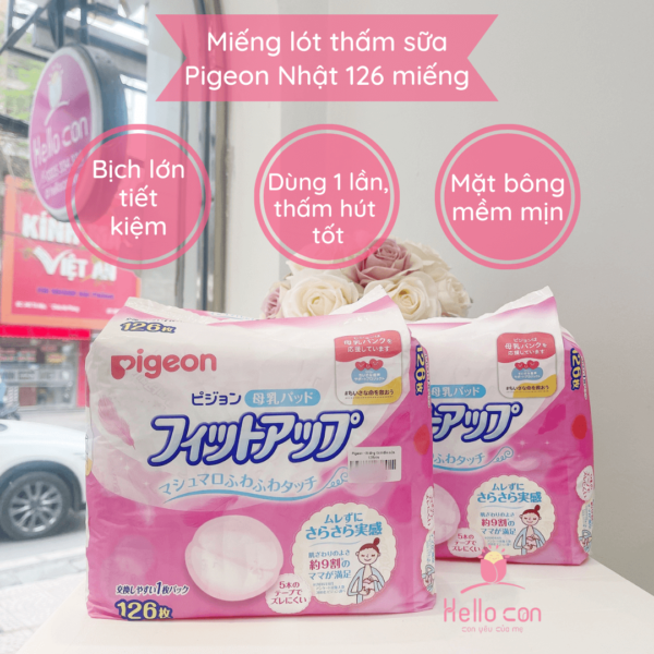 Miếng lót thấm sữa Pigeon 126 miếng