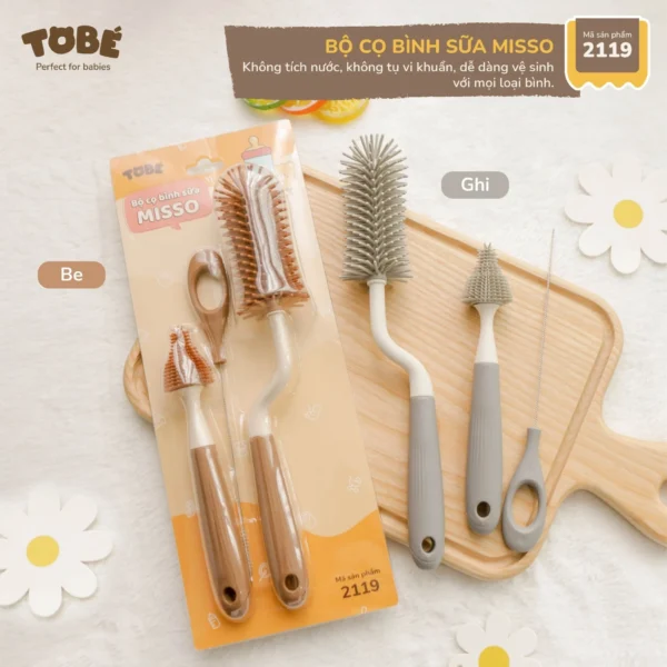 Bộ Cọ Bình Sữa Silicone Misso