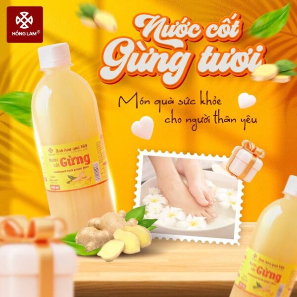 Nước cốt gừng tươi Hồng Lam