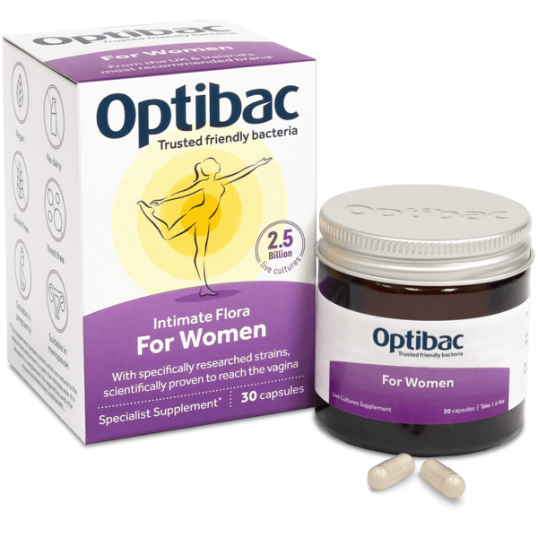 Viên uống Optibac Intimate Flora For Women bổ sung lợi khuẩn hỗ trợ sức khỏe nữ giới (30 viên)