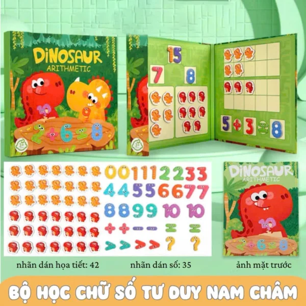 Bộ Học Chữ Số Tư Duy Nam Châm KHỦNG LONG