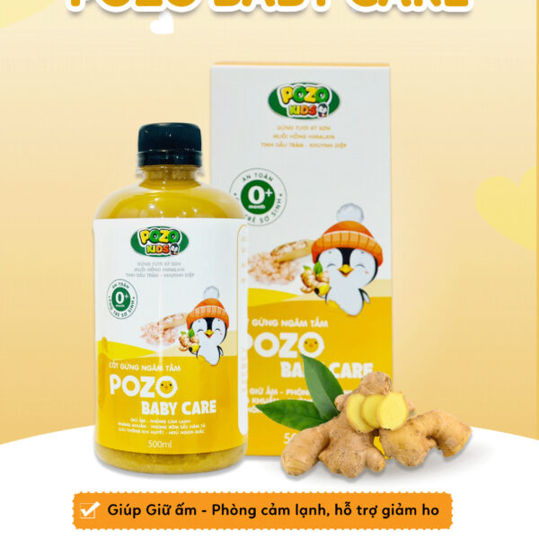 Nước cốt gừng ngâm tắm Pozo Baby Care
