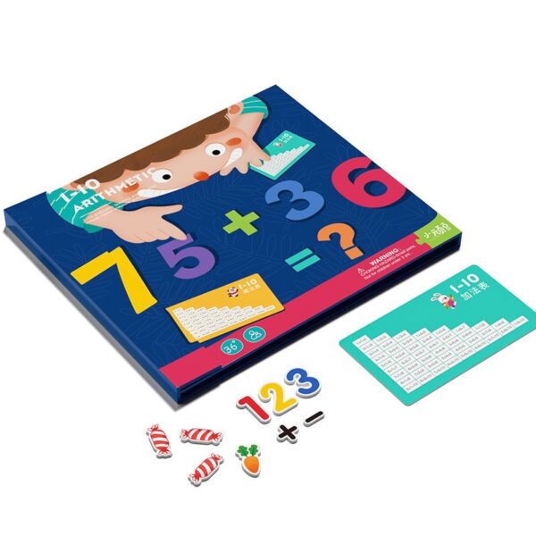 Bộ toán học Montessori, Đồ chơi toán học từ tính nam châm thông minh giúp bé thực hành kỹ năng toán học cho bé