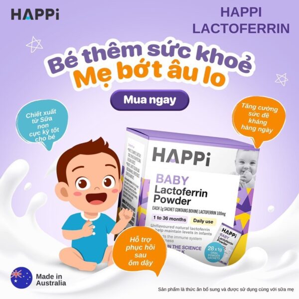 Bột dinh dưỡng Happi Baby LACTOFERRIN POWDER 28g