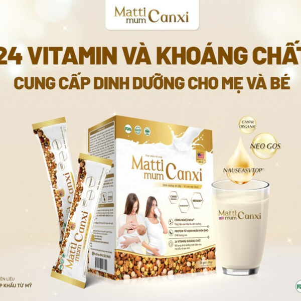 Sữa hạt cho mẹ bầu Matti Mum Canxi  hộp giấy