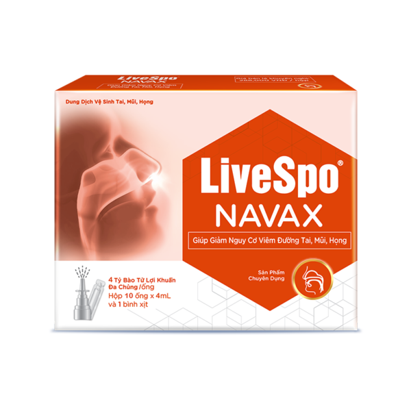 Dung dịch vệ sinh tai, mũi, họng LiveSpo NAVAX