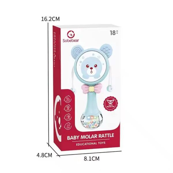 Trống xúc xắc Sobebear, Lục Lạc nhựa kích thích não bộ cho bé