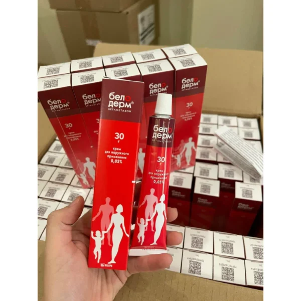 Kem Bôi Da Cơ Địa Belosalic 30gr - Kem bôi mẩn ngứa Đỏ của Nga Hỗ Trợ cho da Nổi Mề Đay, Ngứa Phát Ban