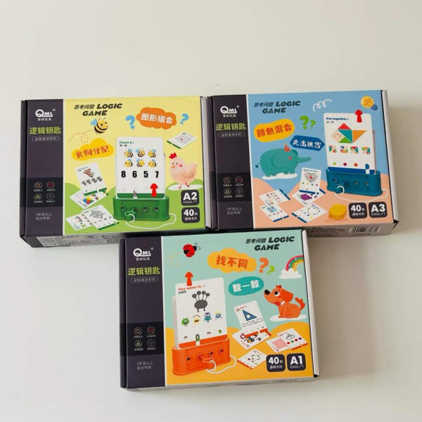 Bộ Đồ Chơi Chìa Khóa Vạn Năng Giải Câu Đố 80 Cấp Độ Tăng Khả Năng Tập trung, Tư Duy Logic, Nhận Diện Màu Sắc Cho Bé