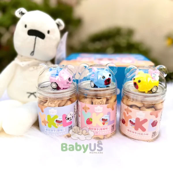 Bánh gấu nhân kem YKO 12m+ tặng kèm đồ chơi