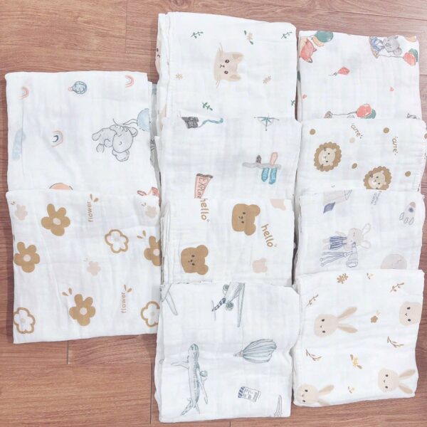 Khăn Tắm Xô Cho Bé Mẹ Bé Pinus Khăn Tắm Xô 4 Lớp Xuất Nhật Cho Bé Sơ Sinh kích thước 70 x90 cm