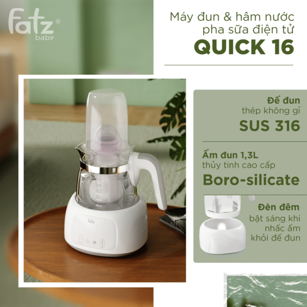 Máy đun và hâm nước pha sữa điện tử Quick 16 – FB3506HB