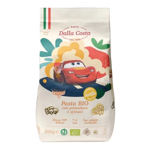 Nui Rau Củ Hữu Cơ Hình Ô Tô Cars Disney Dalla Costa Cho Bé Ăn Dặm Túi 200g