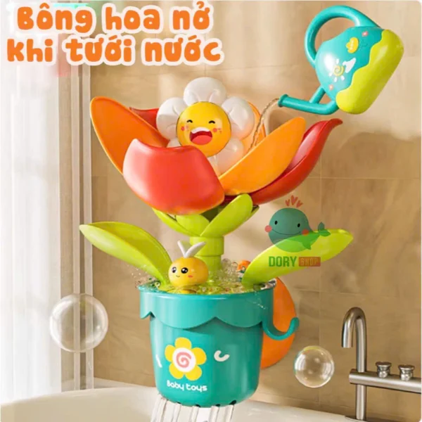 Đồ chơi nhà tắm cho bé bông hoa nở khi tưới nước đồ chơi bể bơi cho bé đồ chơi vui nhộn