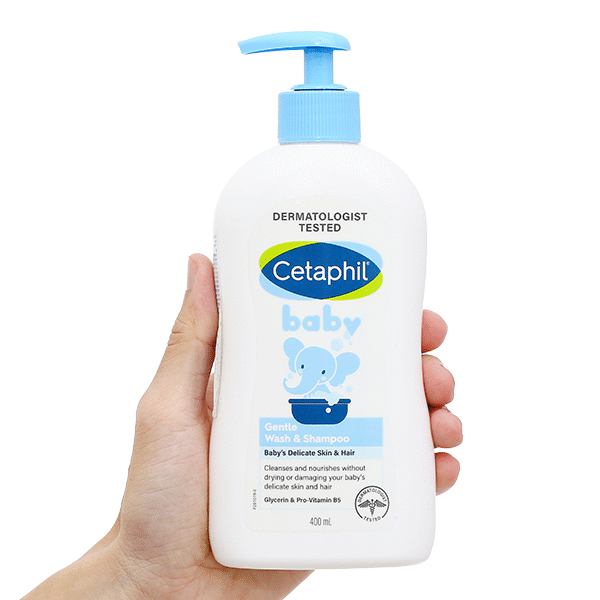 Sữa tắm gội cho trẻ em Cetaphil baby gentle 400ml