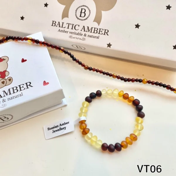 Vòng Tay Hổ Phách Amber Cho Bé