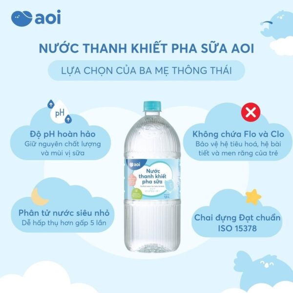 Nước thanh khiết pha sữa AOI