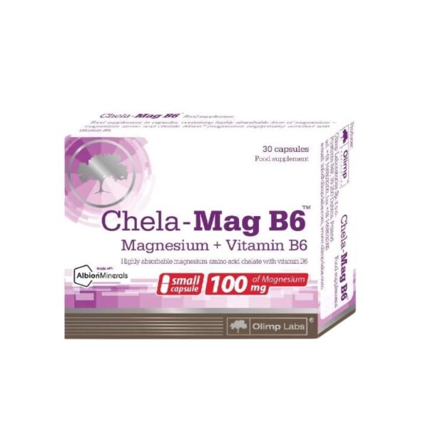 Chela Mag B6 Olimp Labs - Bổ sung magie, vitamin B6 hỗ trợ giảm mệt mỏi