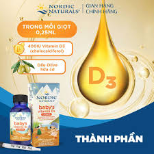 Nordic Naturals Baby's Vitamin D3 Liquid – Bổ Sung D3 Tinh Khiết Cho Bé Phát Triển Cao Khỏe